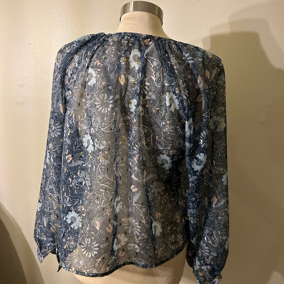 Anthropologie Let Me Be Puff-Sleeved Blouse - Picture 10 of 11